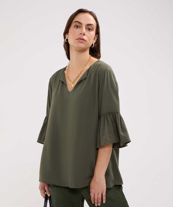 Blusa Escote de Herradura