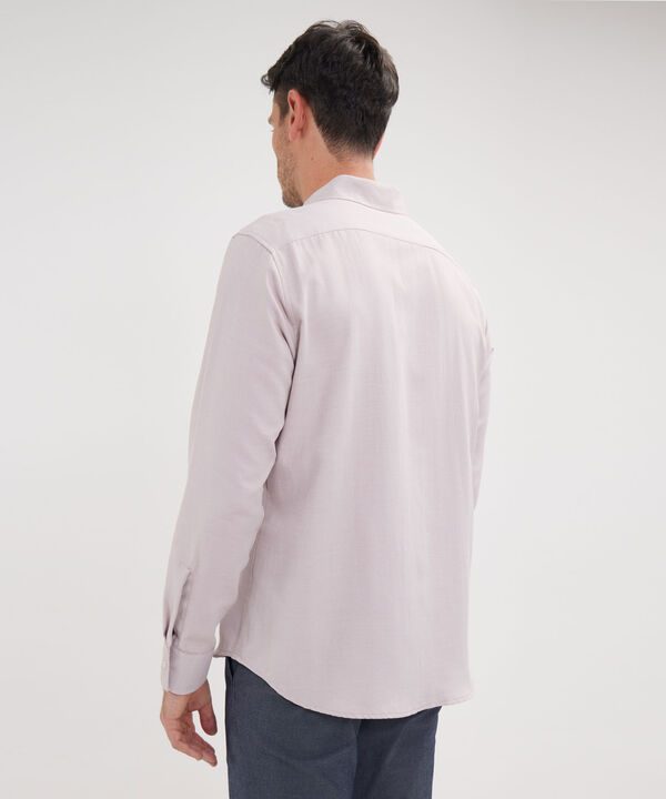 Camisa Unicolor, Manga Larga Sin Bolsillo