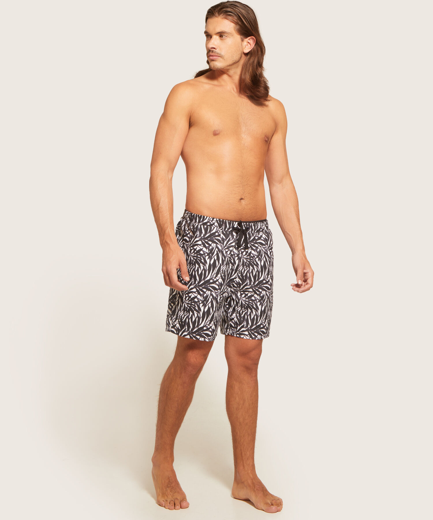 Bermuda Bañadora Estampada Tejido Plano