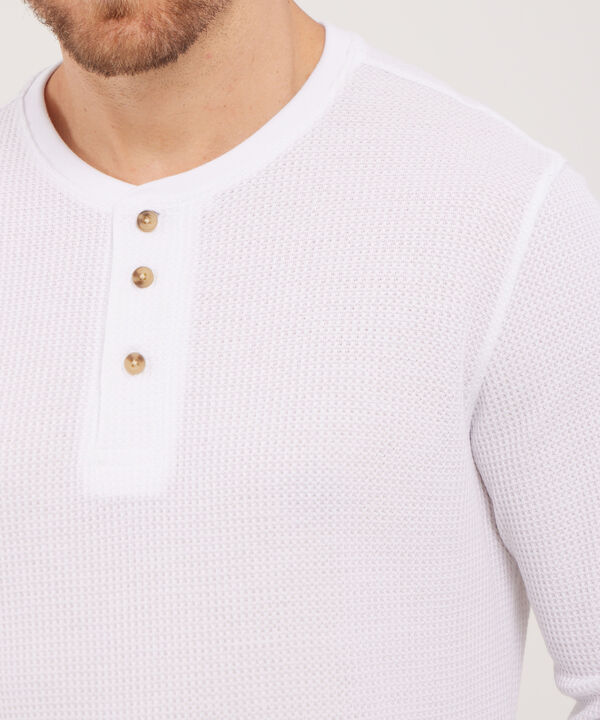 Camiseta Manga Larga Unicolor Cuello Henley image number null