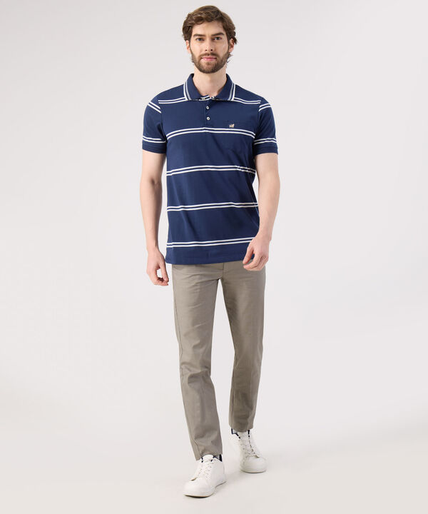 Polo A Rayas Con Bolsillo 