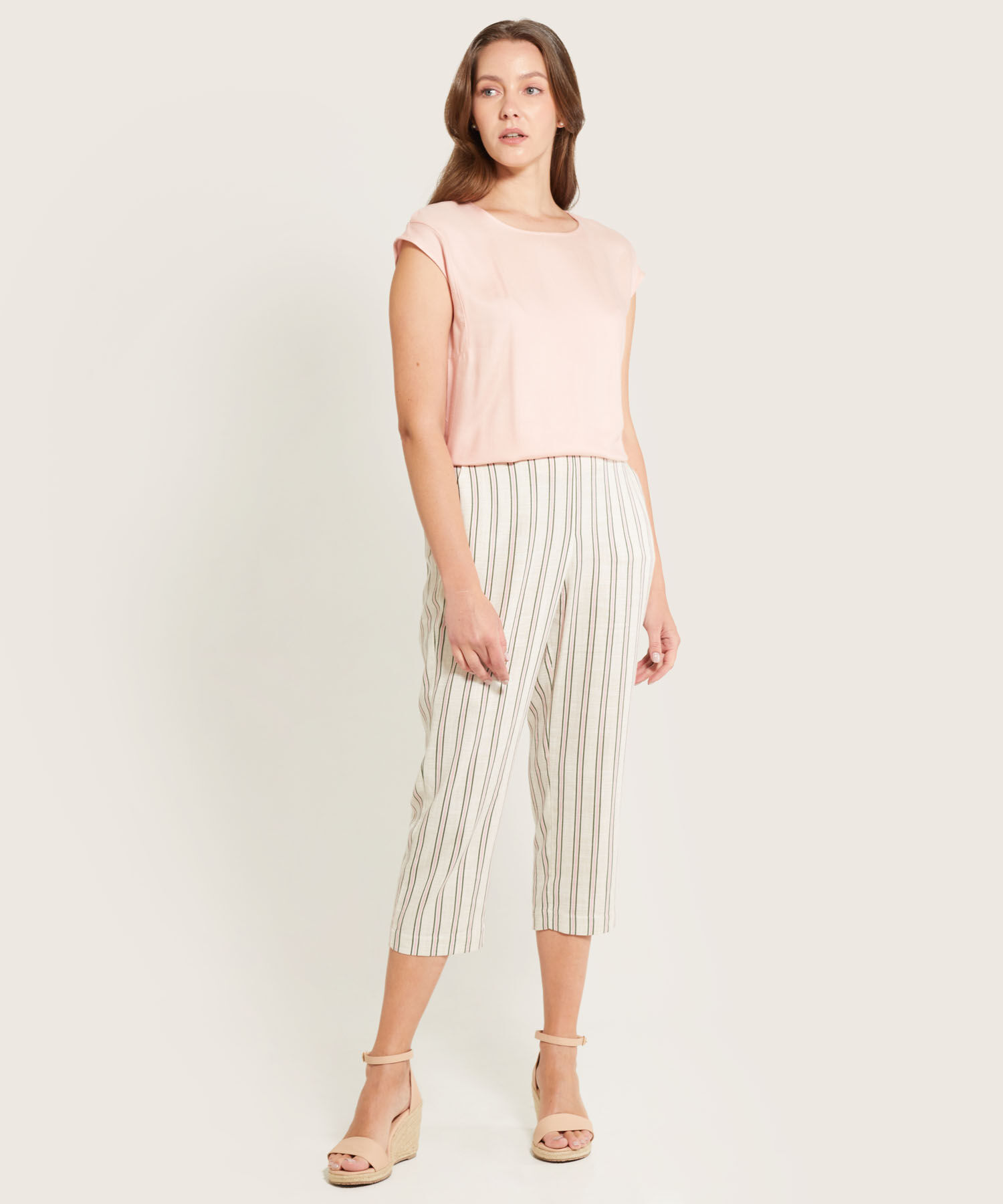 Pantalón Capri Preteñido