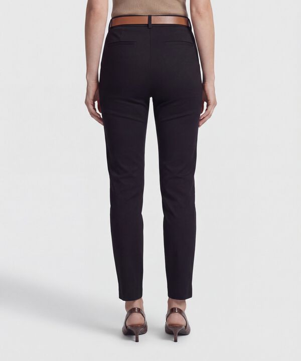 Pantal&oacute;n Unicolor Tipo Chino Para Mujer