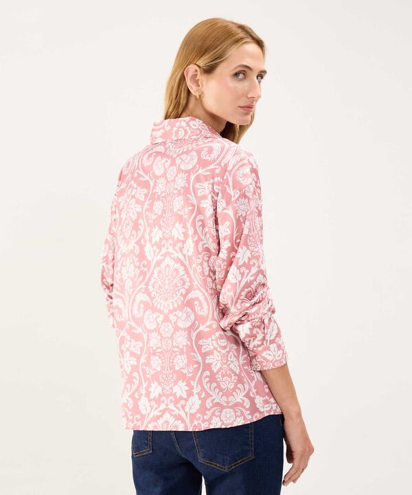 Camisa Satinada Estampada