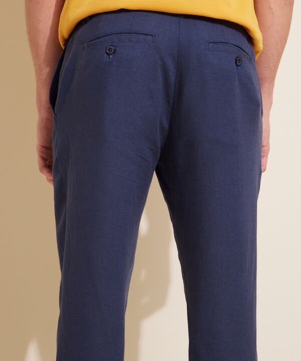 Pantalón Chino Unicolor Lino
