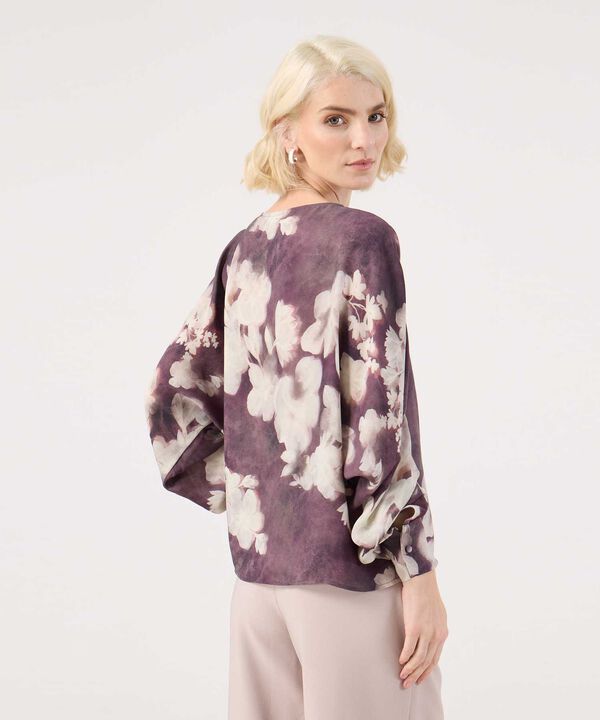 Blusa  Manga Larga Con Estampado