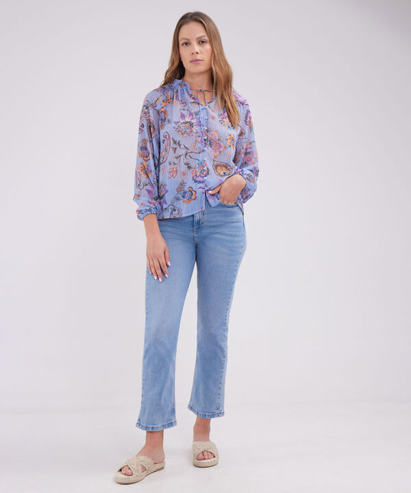 Blusa Botones En Delantero