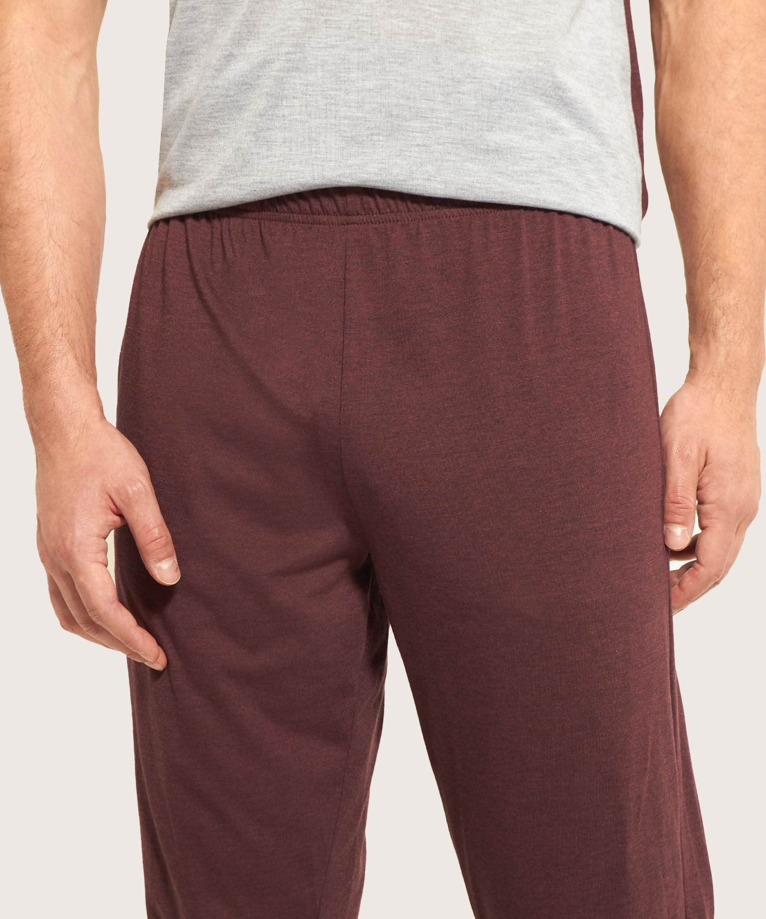 Pijama Conjunto Camiseta De Bloques Con Bolsillo Y Pantalón Unicolor