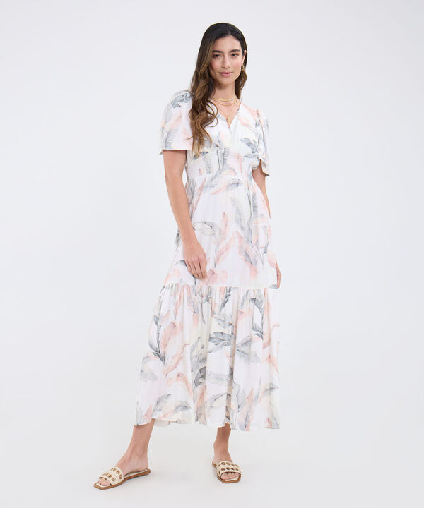 Vestido Largo Estampado image number null