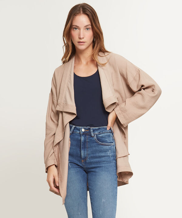 Chaqueta Unicolor Con Charretera image number null