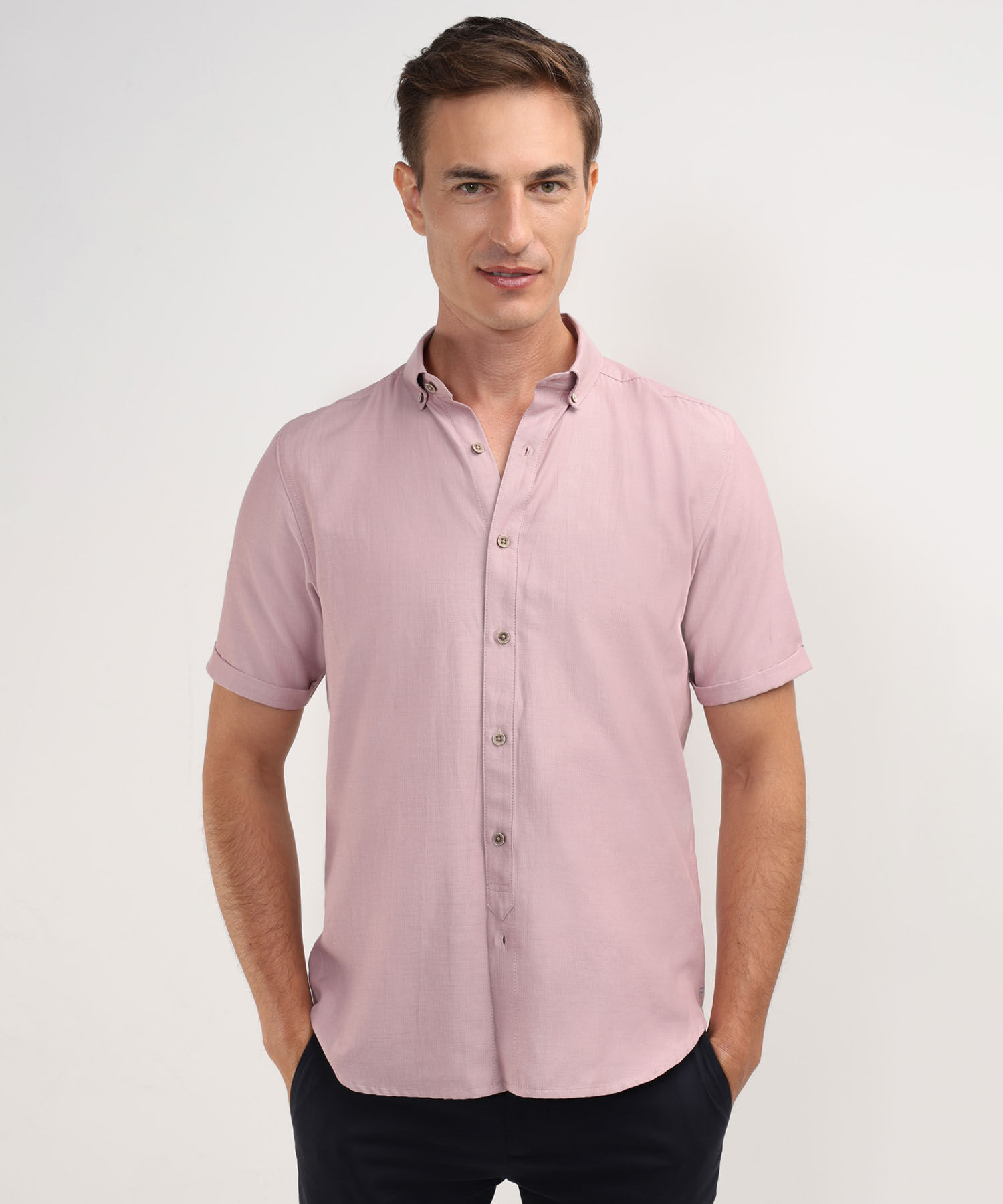 Camisa Manga Corta Unicolor