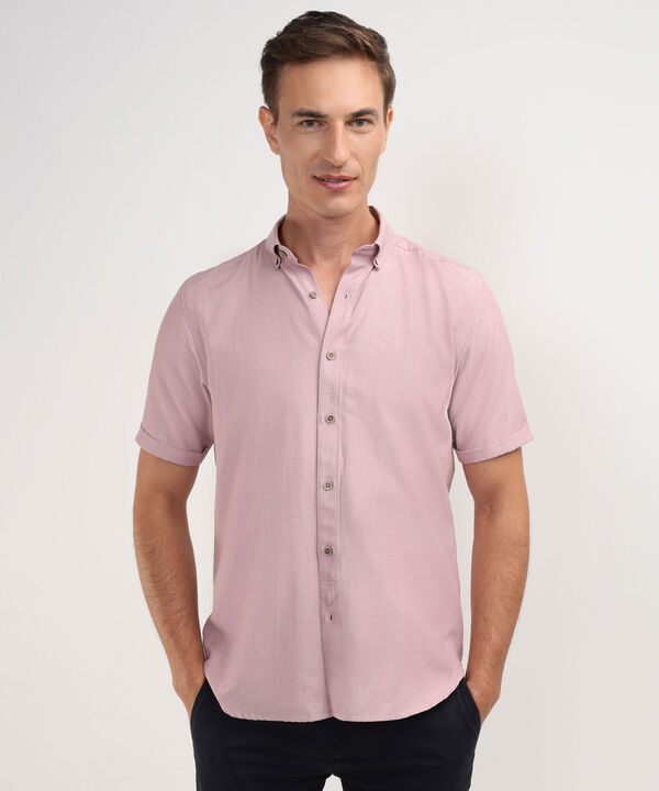 Camisa Manga Corta Unicolor image number null