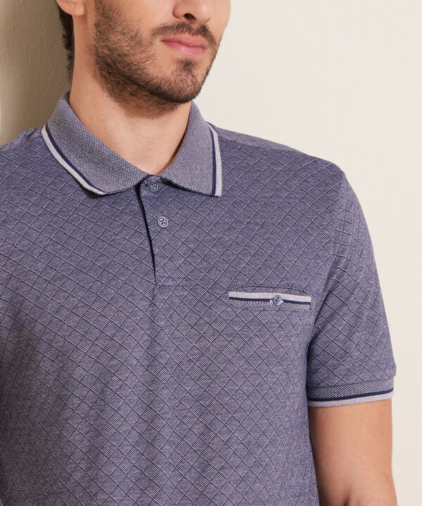 Polo Cuello Tejido Sin Banda