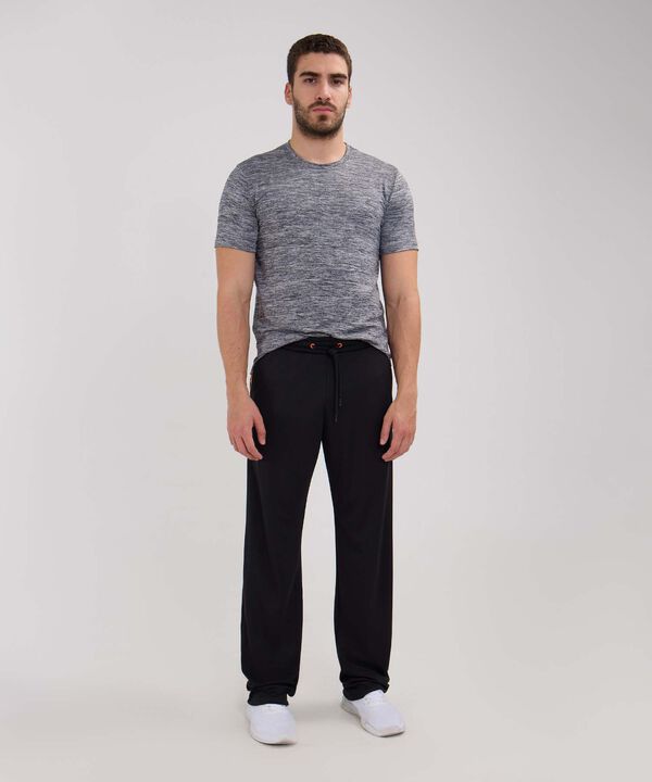 Pantalon Punto Con Cortes En Contraste image number null