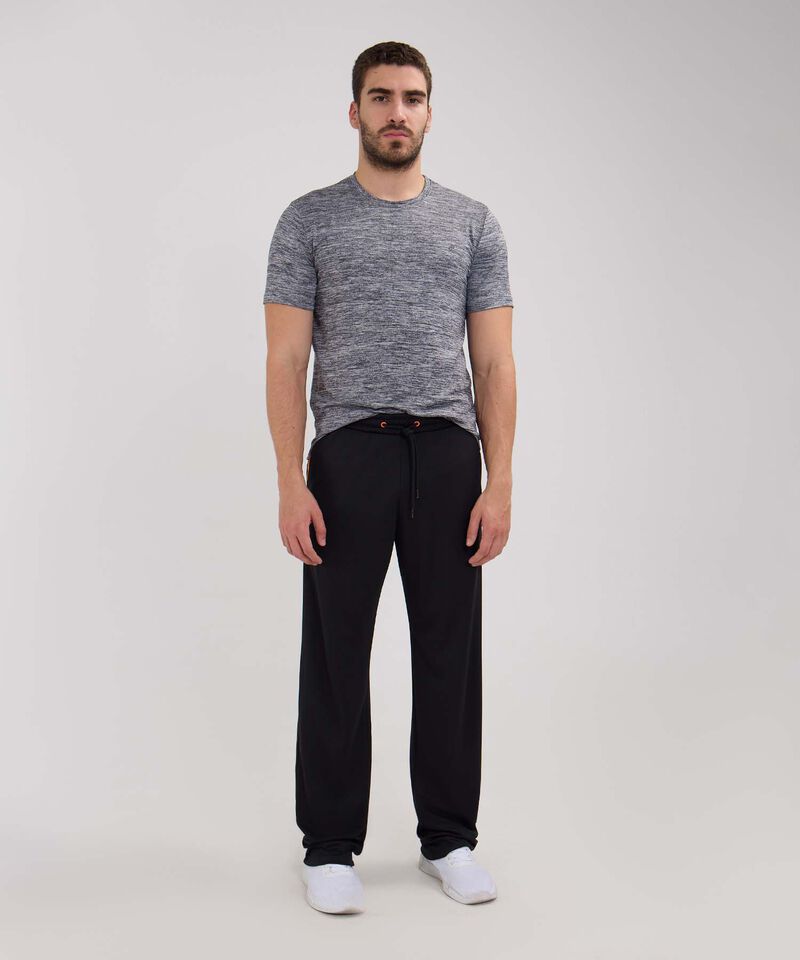 Pantalon Punto Con Cortes En Contraste