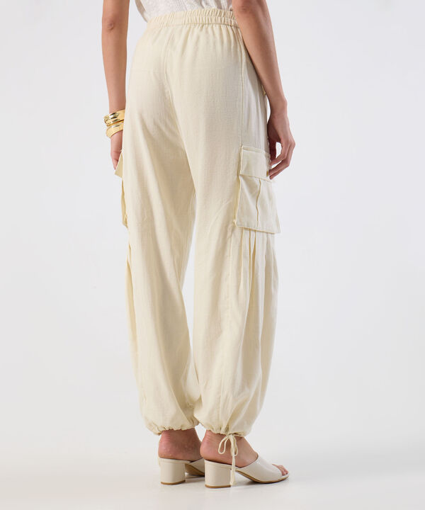 Pantal&oacute;n Cargo Casual Ajuste El&aacute;stico Para Mujer