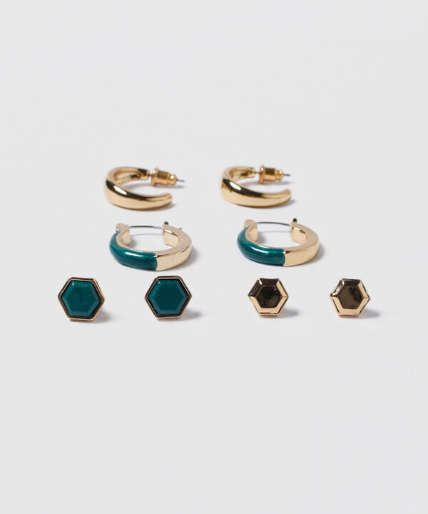 Aretes Set X 4 Pares De Aretes Ref. Kf233-0026-1