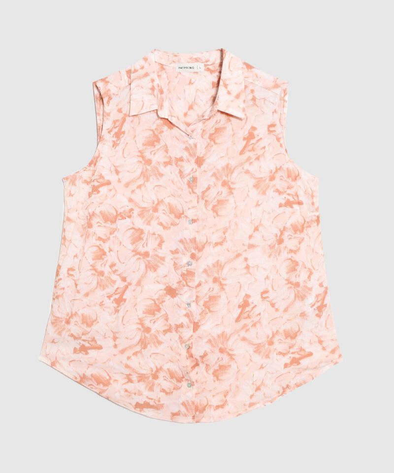 Blusa Estampada Manga Sisa 