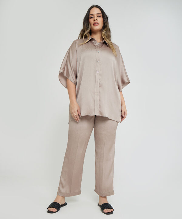 Camisa Manga Corrida Amplia