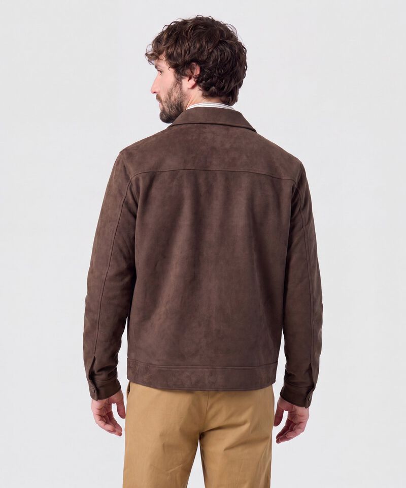 Chaqueta Unicolor Con Cierre Hombre