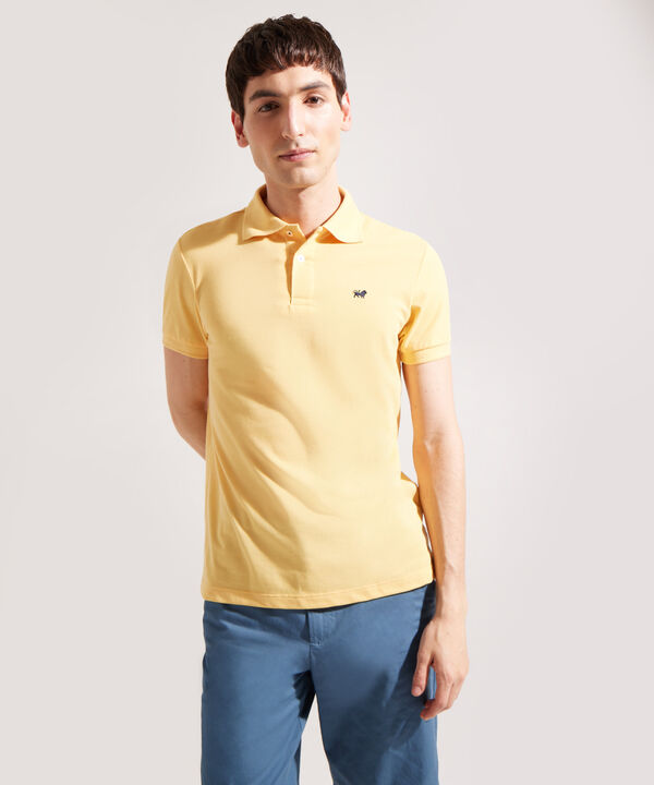 Polo Tejido Unicolor Cuello Y Puños Tejidos,Sin Bolsillo Con Hiladillo. image number null