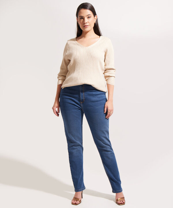 Jean Fit Straight Tono Azul  Medio