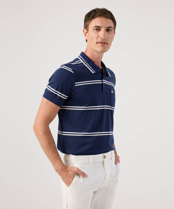 Polo Cuello Tejido A Rayas image number null