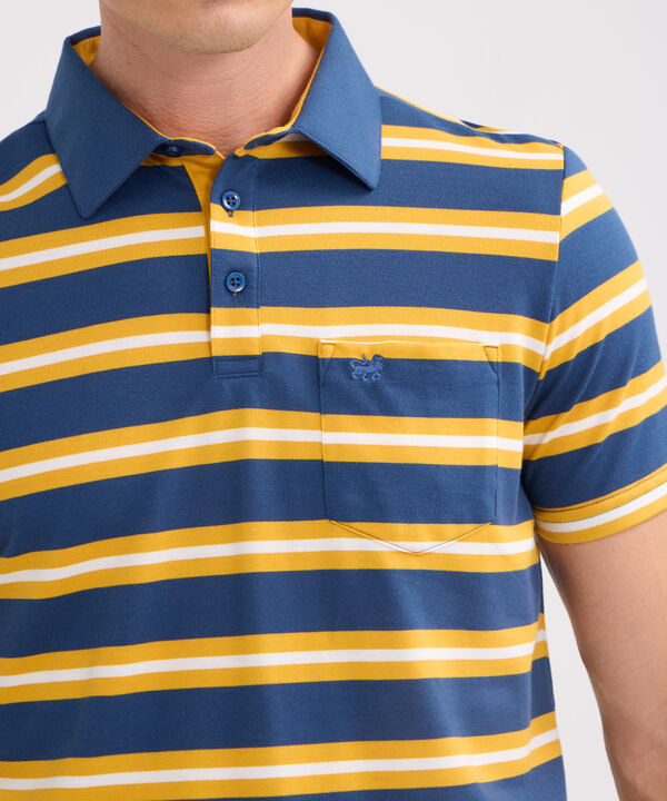 Polo Cuello Duro Rayas