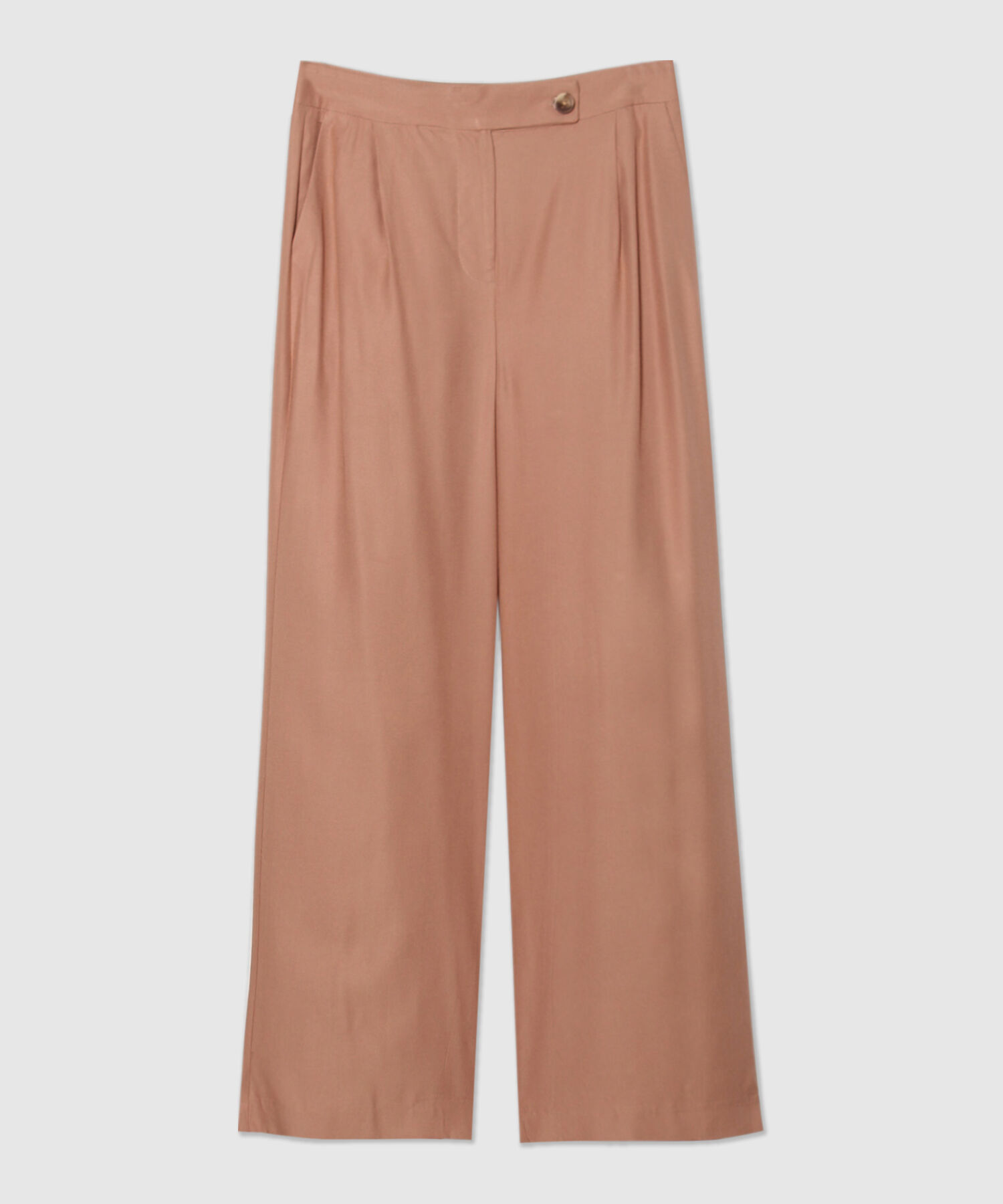 Pantalón Palazzo Con Bolsillos