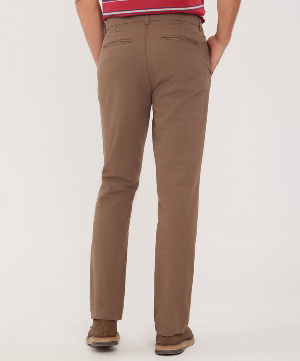 Pantalón Unicolor Clásico Con Silueta Regular Fi­T, Magia En El Caribe