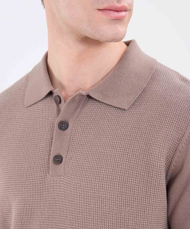 Polo Unicolor Tejida
