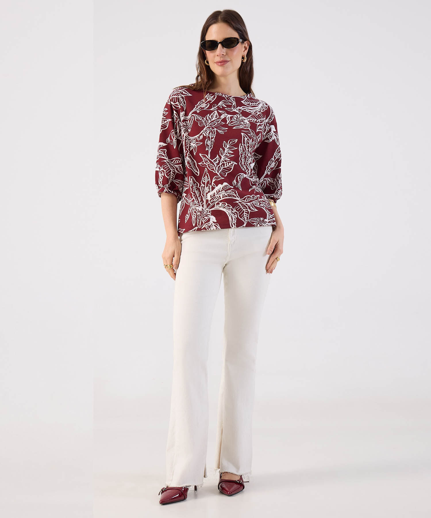 Camiseta Estampado Floral