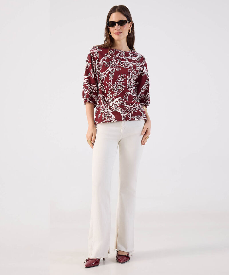 Camiseta Estampado Floral