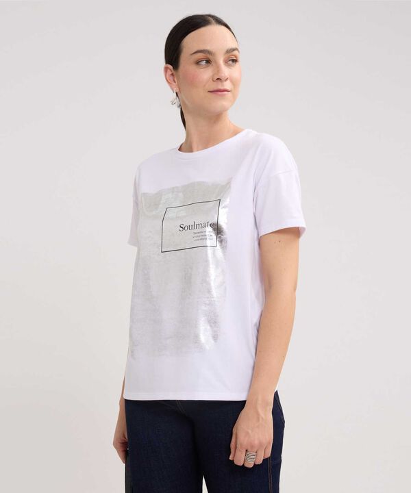 Camiseta Manga Corta Corrida Con Screen En Frente image number null