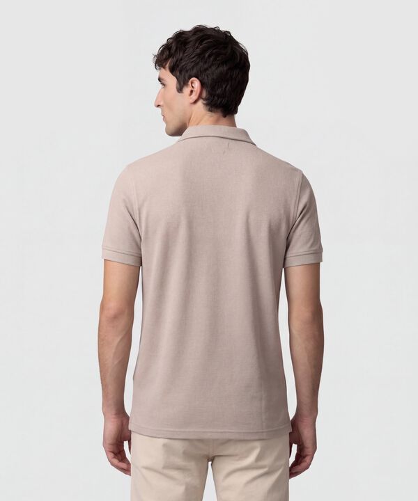 Polo Unicolor Texturizada 