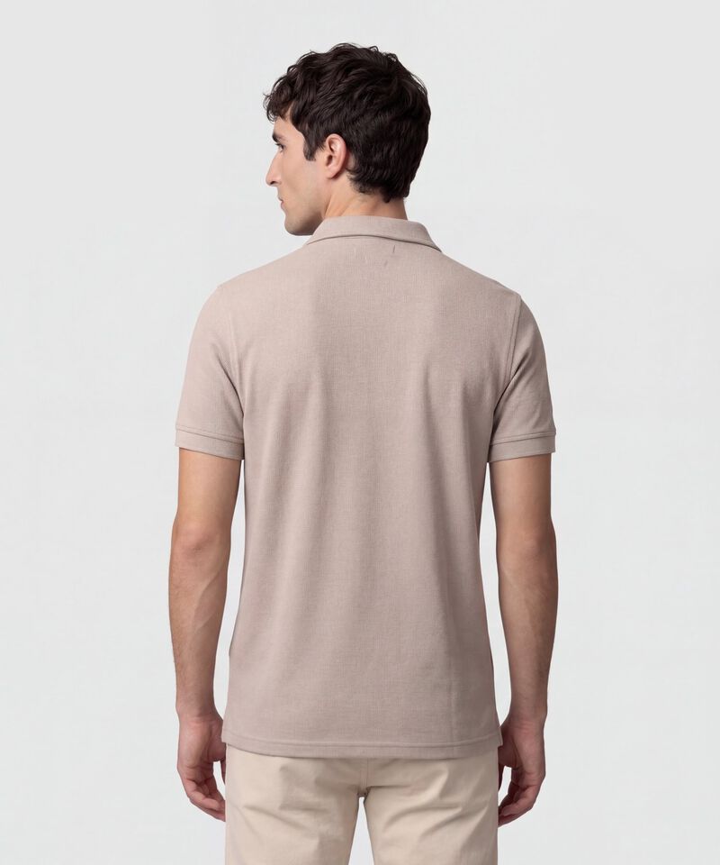 Polo Unicolor Texturizada 