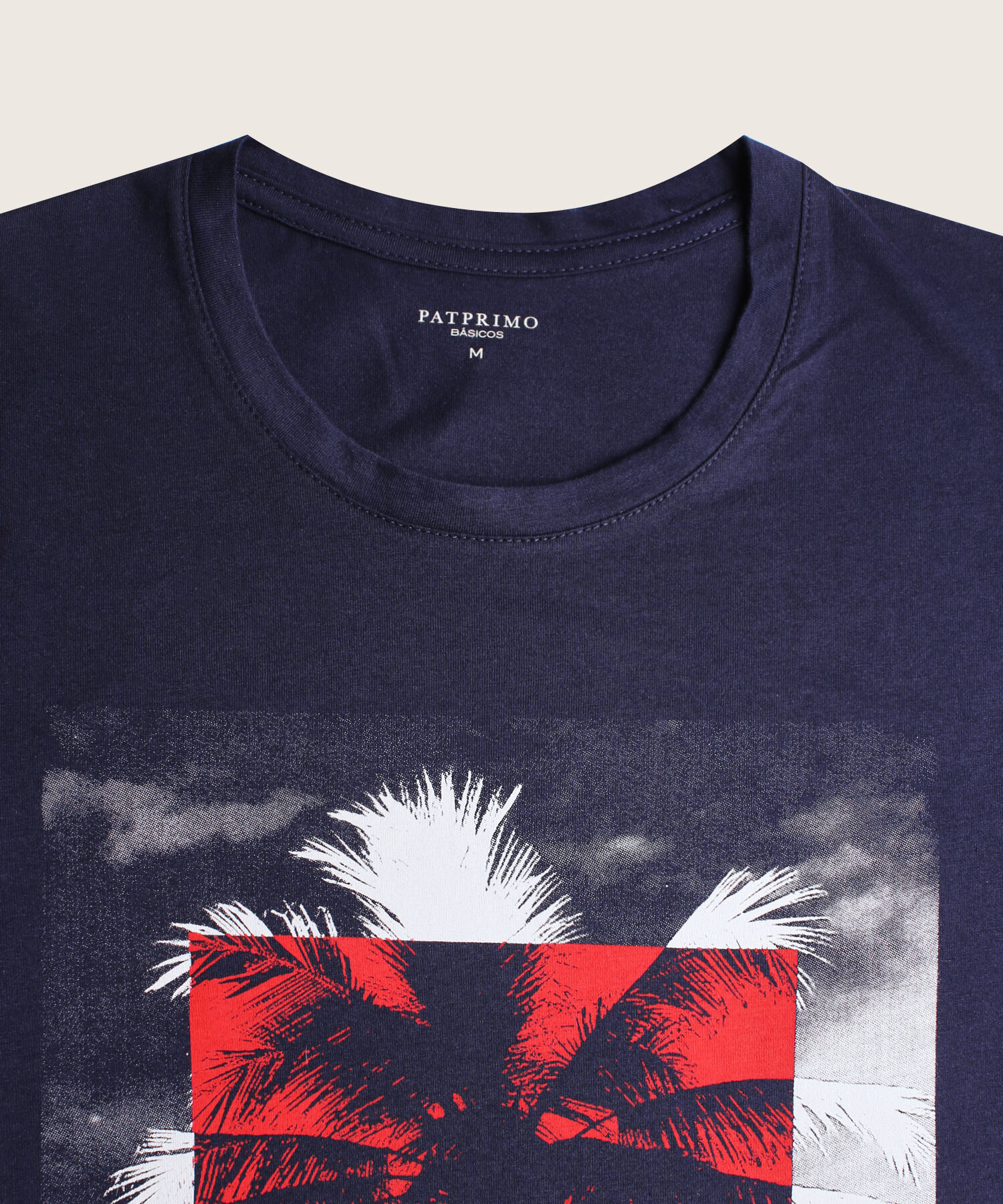 Camiseta Estampado de Palmeras