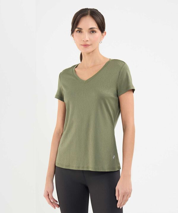Camiseta Unicolor Texturizada
