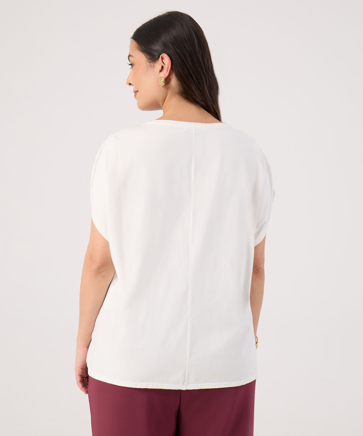 Camiseta Manga Corta Con Detalle