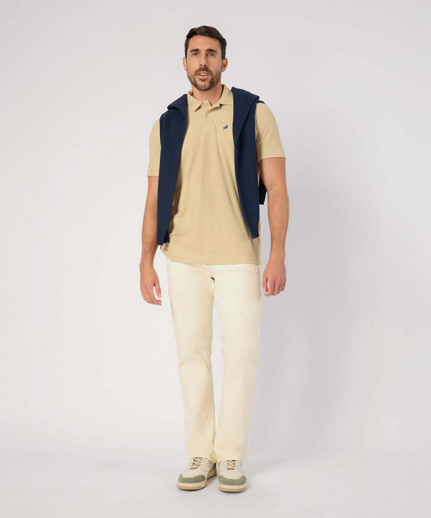 Polo Unicolor Con Bolsillo 