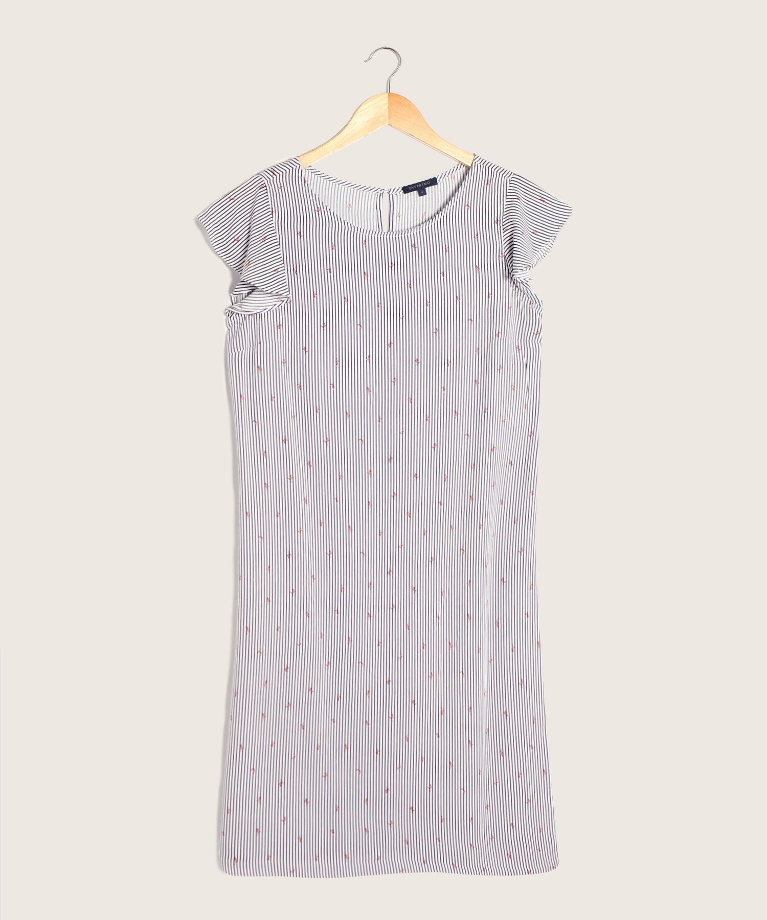 Vestido Manga Corta Estampado