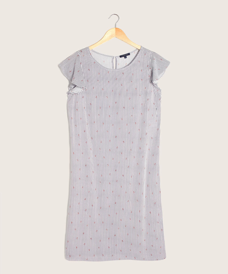 Vestido Manga Corta Estampado