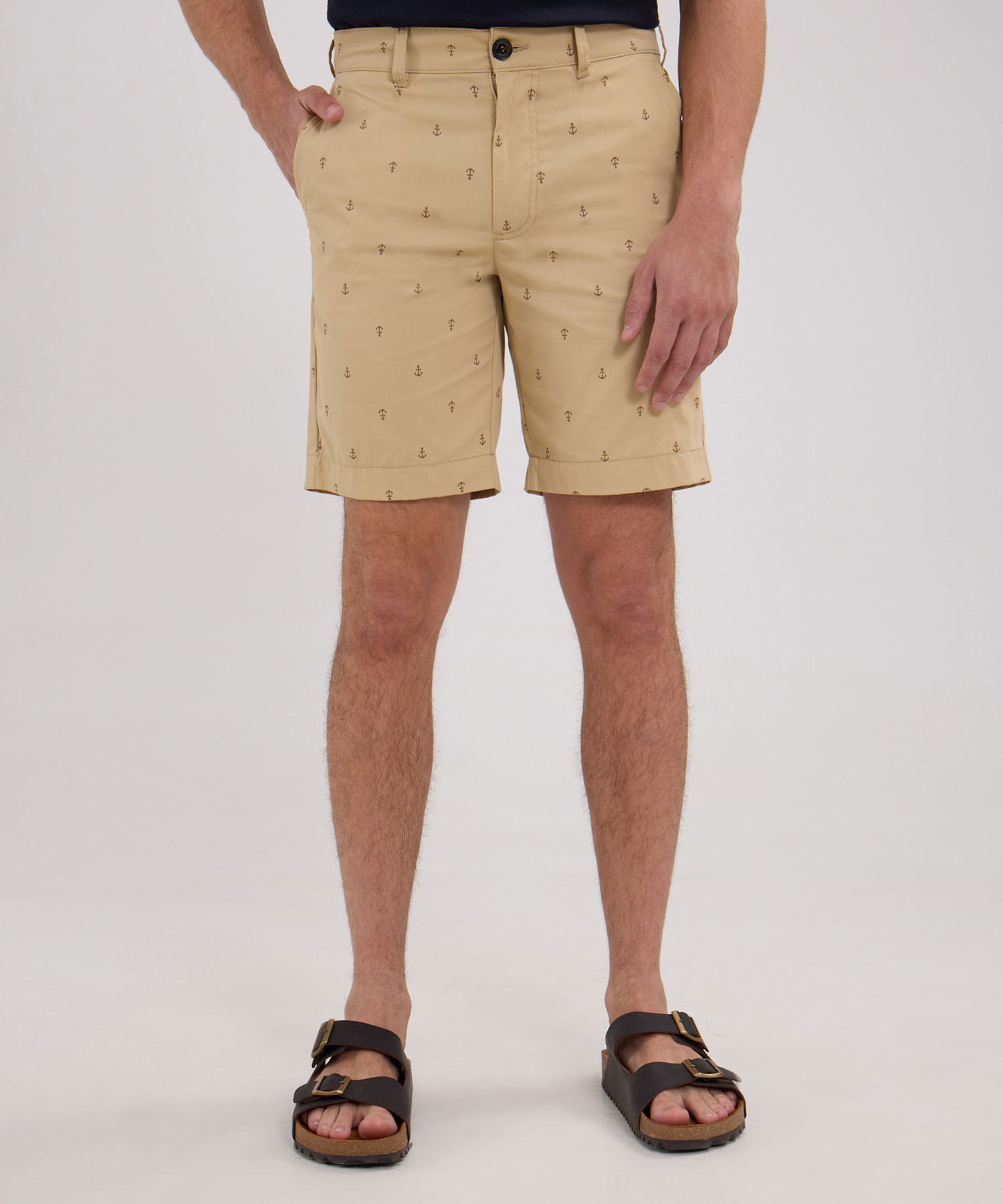 Bermuda Estampada Y Teñido En Prenda