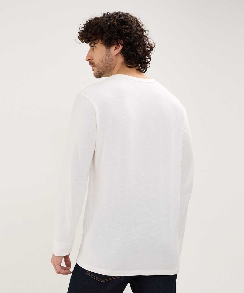 Camiseta Manga Larga Cuello Henley