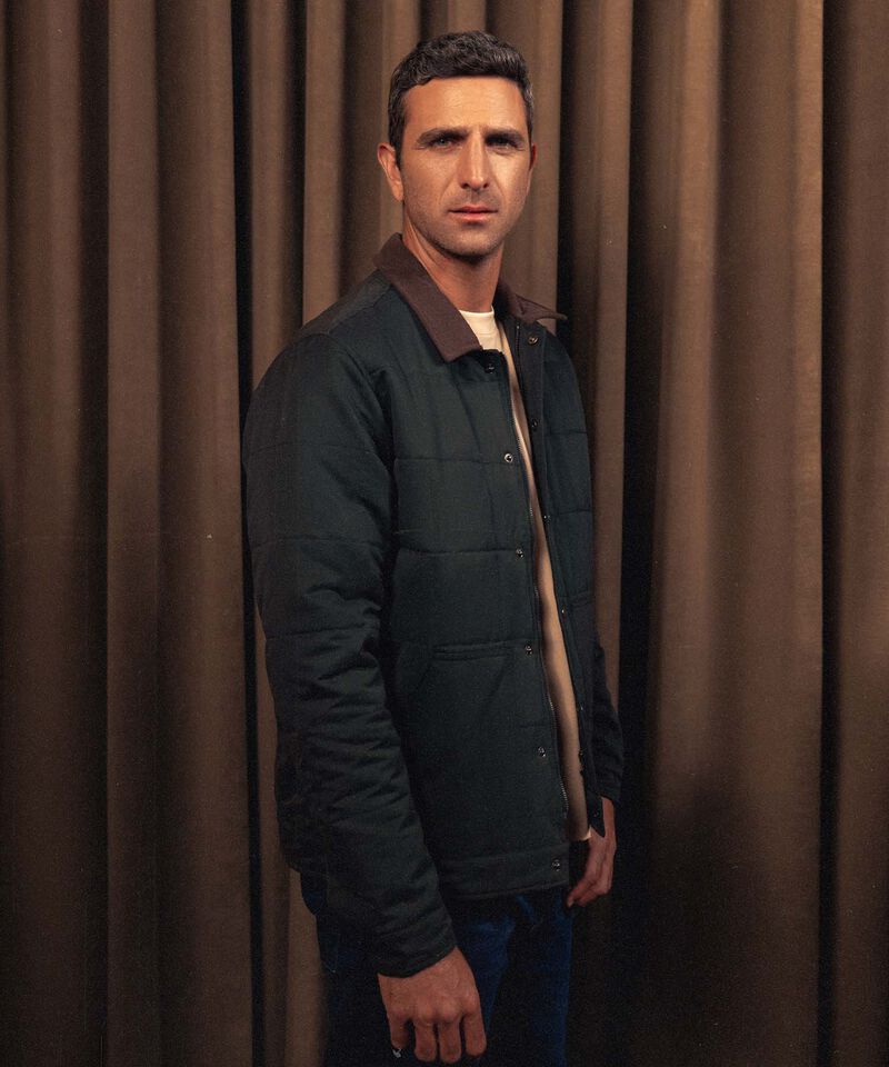 Chaqueta En Pana Acolchada Para Hombre