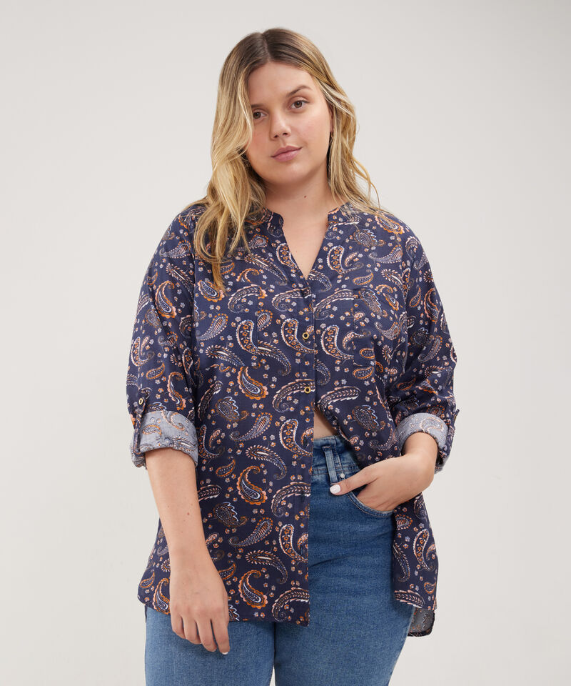 Blusa Manga 3/4  Estampada