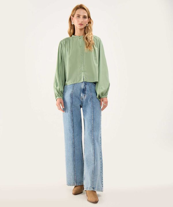 Blusa Cuello Mao image number null
