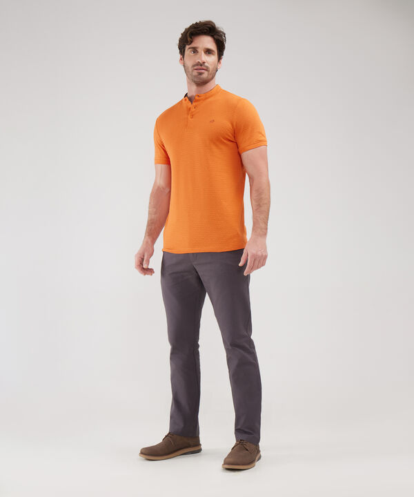 Polo Estampada, Cuello Mao image number null