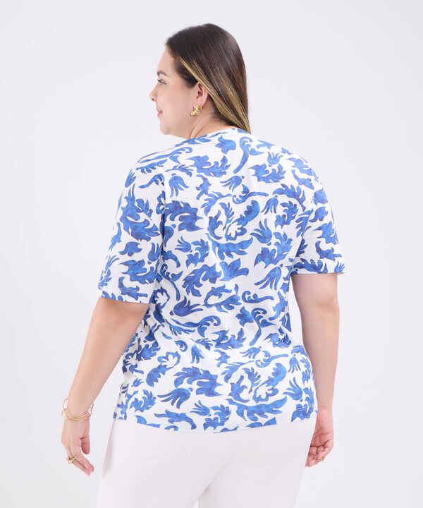 Camiseta Estampado Botánico