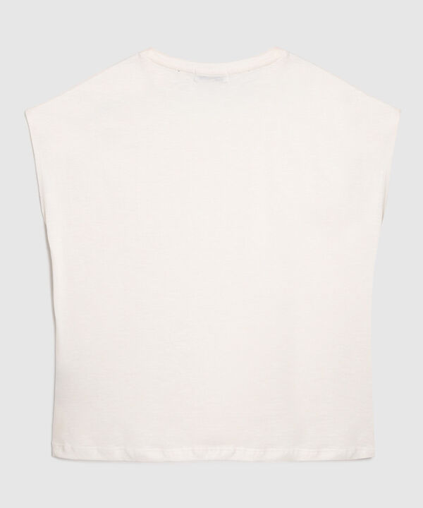 Camiseta Para Mujer Manga Corta con Pedrería image number null